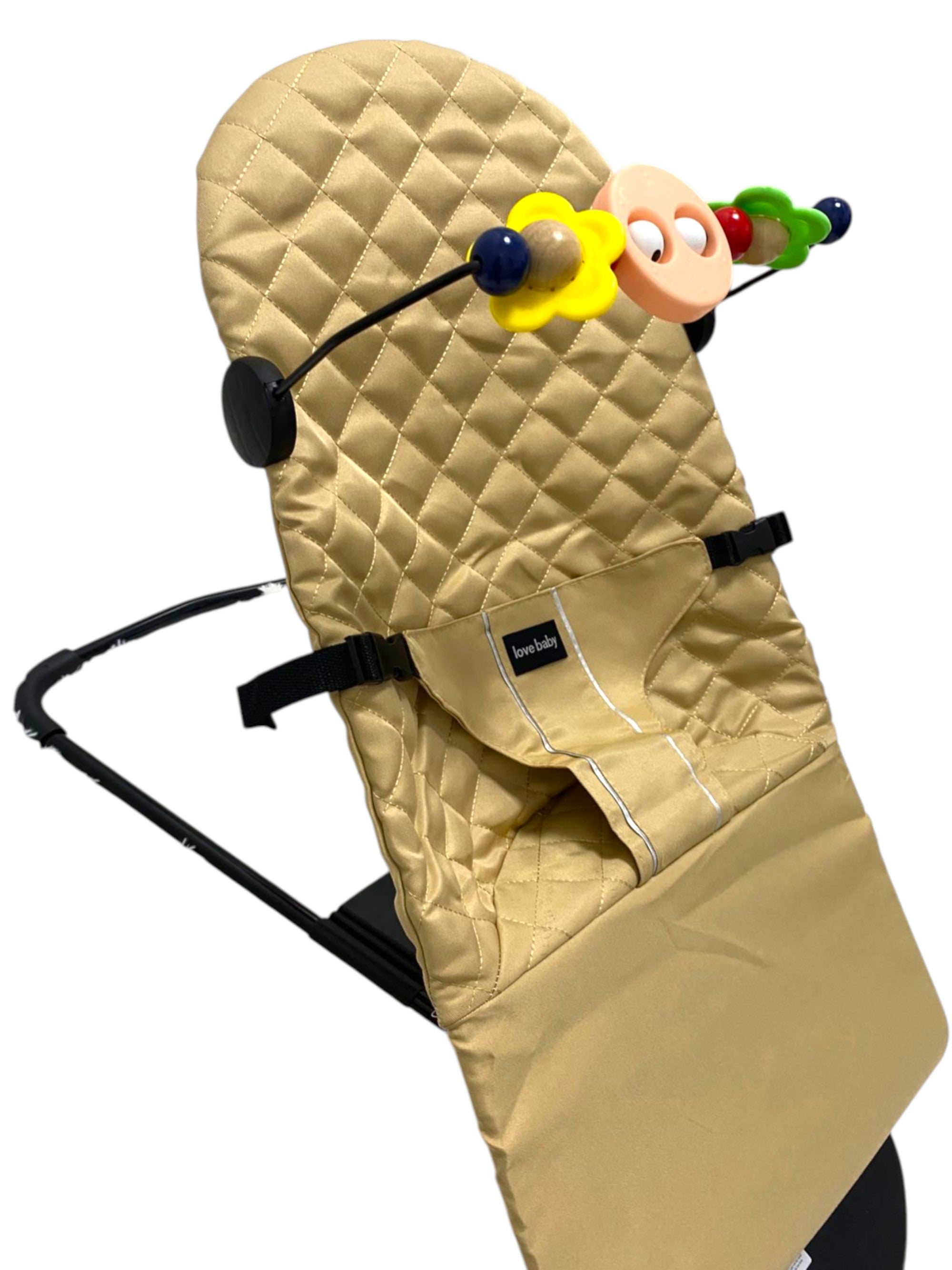 Kinder Valley Light Weight Snuggle Bouncer with Toys Beige