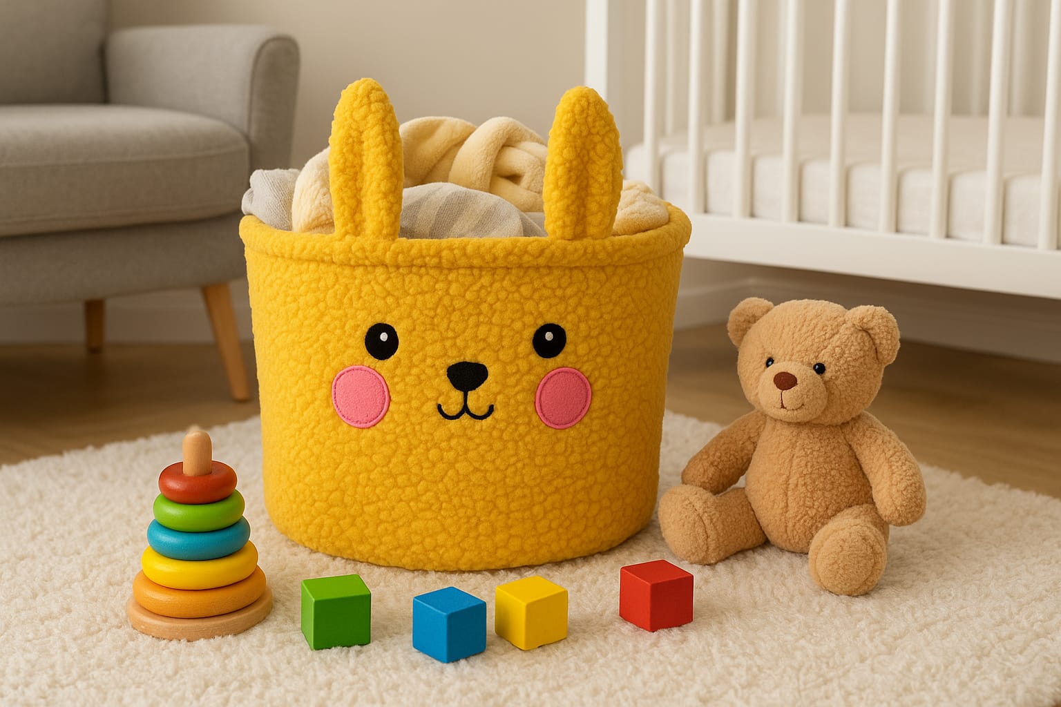 Kinder Valley Peekaboo Pal Storage Tub Yellow
