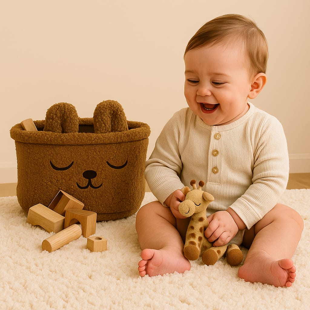 Kinder Valley Bear Sherpa Storage Tub