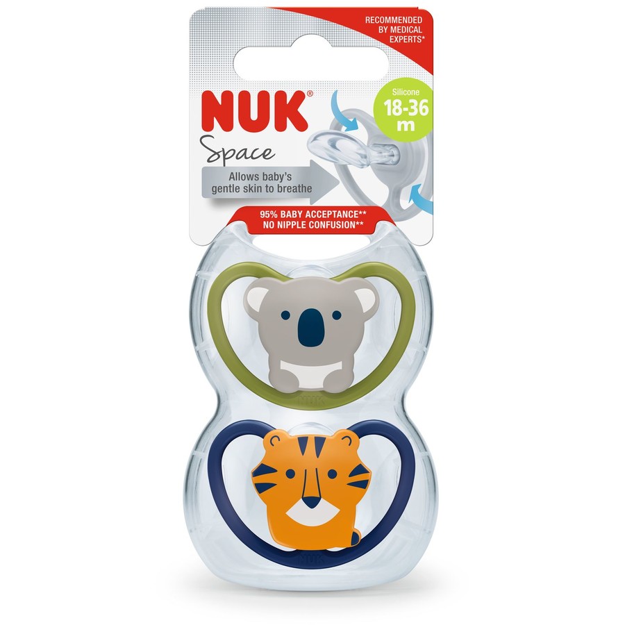 Nuk Pacifier 2.1 Si2 Ine Space 1/BoxÂ Â Â 