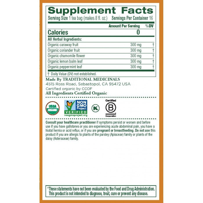 TM GAS RELIEF 16 TEA BAGS