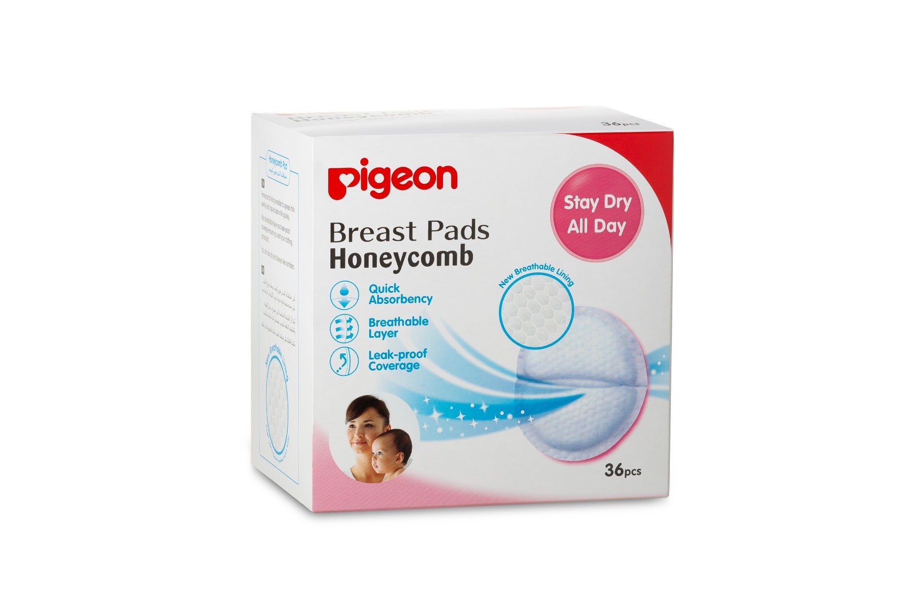 Pigeon Breast Pad Honey Comb 36 Pcs/Box