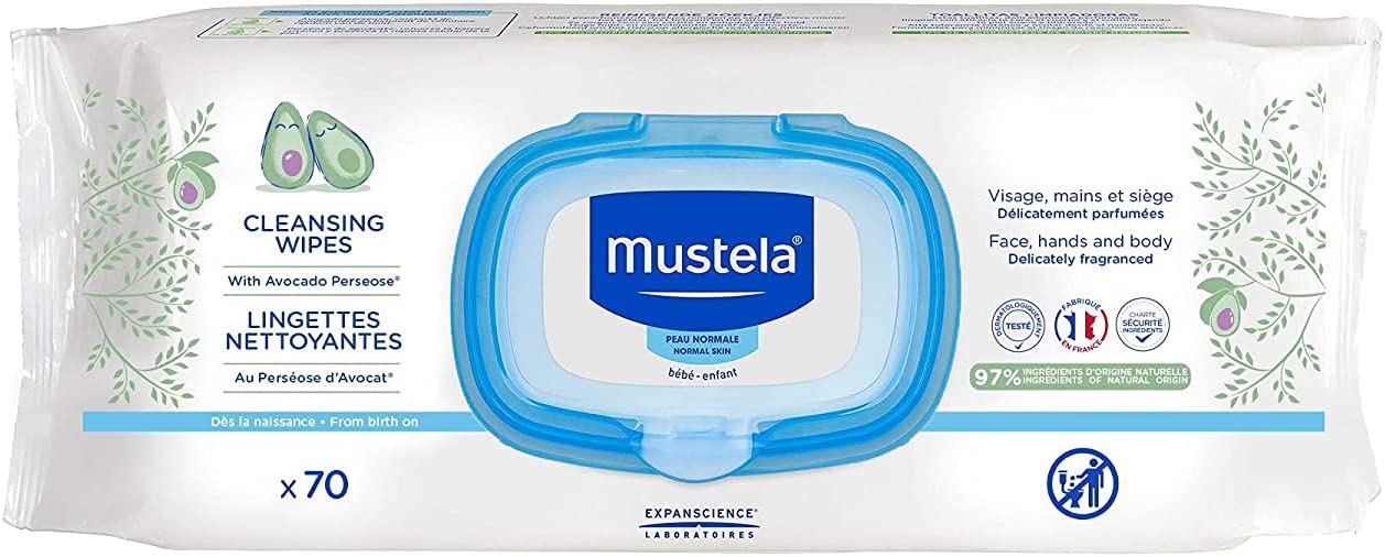 Mustela  70 Wipes For Diaper Change