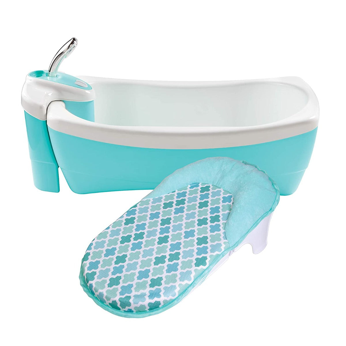 Summer Infant Lil Luxuries Whirlpool Bubbling Spa & Shower Bath Tub Blue