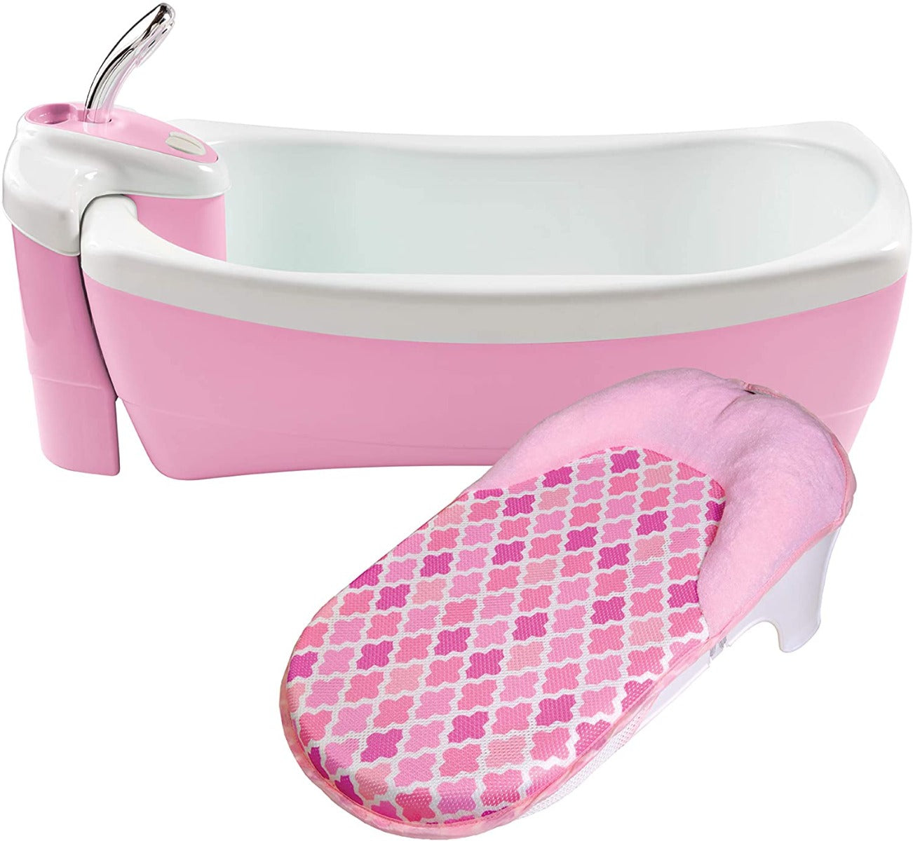 Summer Infant Lil Luxuries Whirlpool Bubbling Spa & Shower Bath Tub Pink