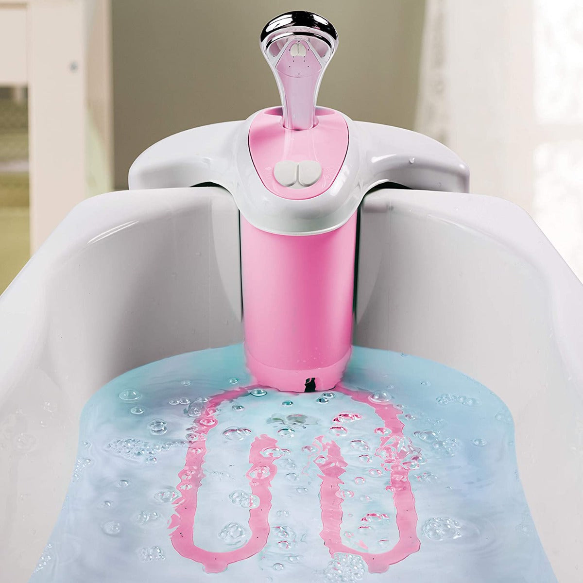 Summer Infant Lil Luxuries Whirlpool Bubbling Spa & Shower Bath Tub Pink