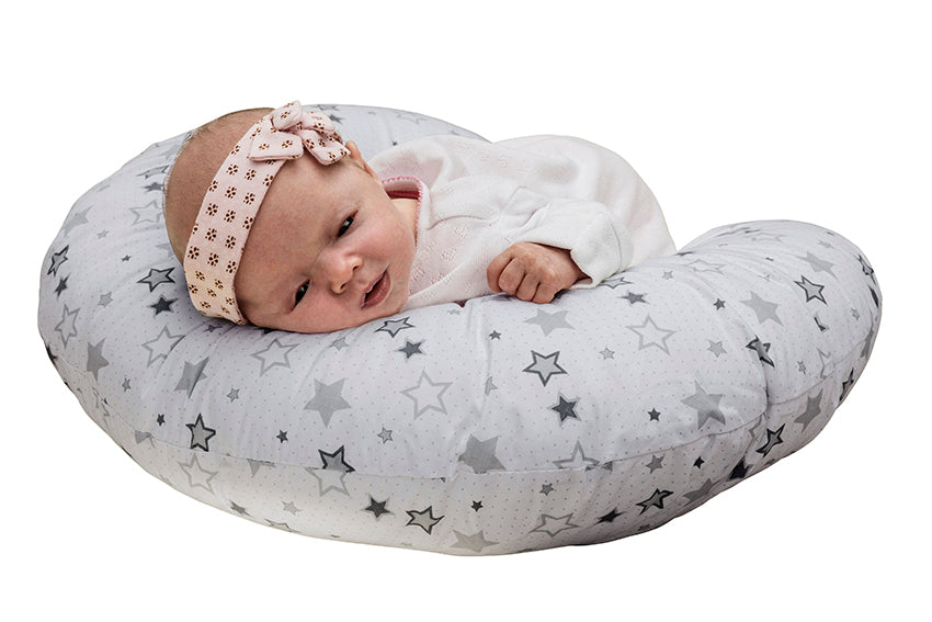 Kindler Valley Silver Star Donut Pillow