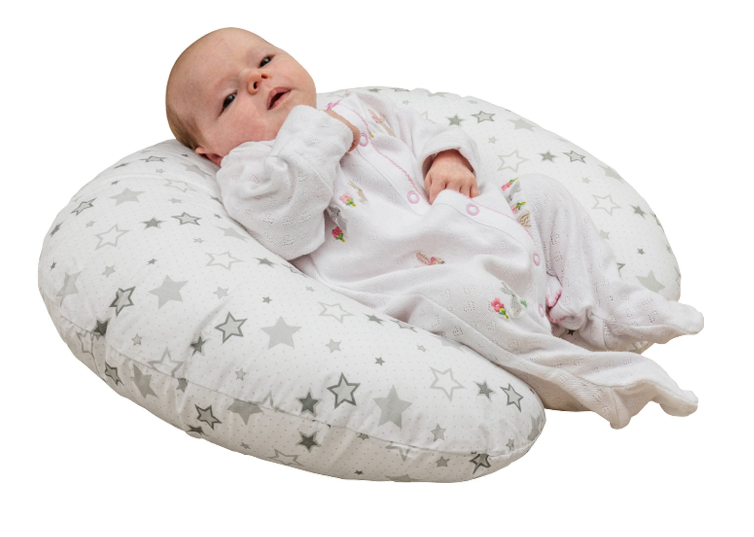 Kindler Valley Silver Star Donut Pillow