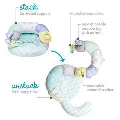 Infantio 2-In-1 Tummy Time & Seated Support