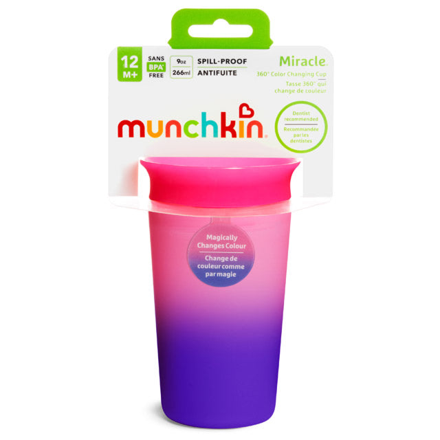 Munchkin - Miracle Colour Changing Cup 1pk 9oz - Pink