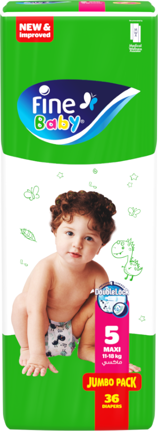 Fine Diaper.Jumbo Maxi 5 11 18Kg  36S.