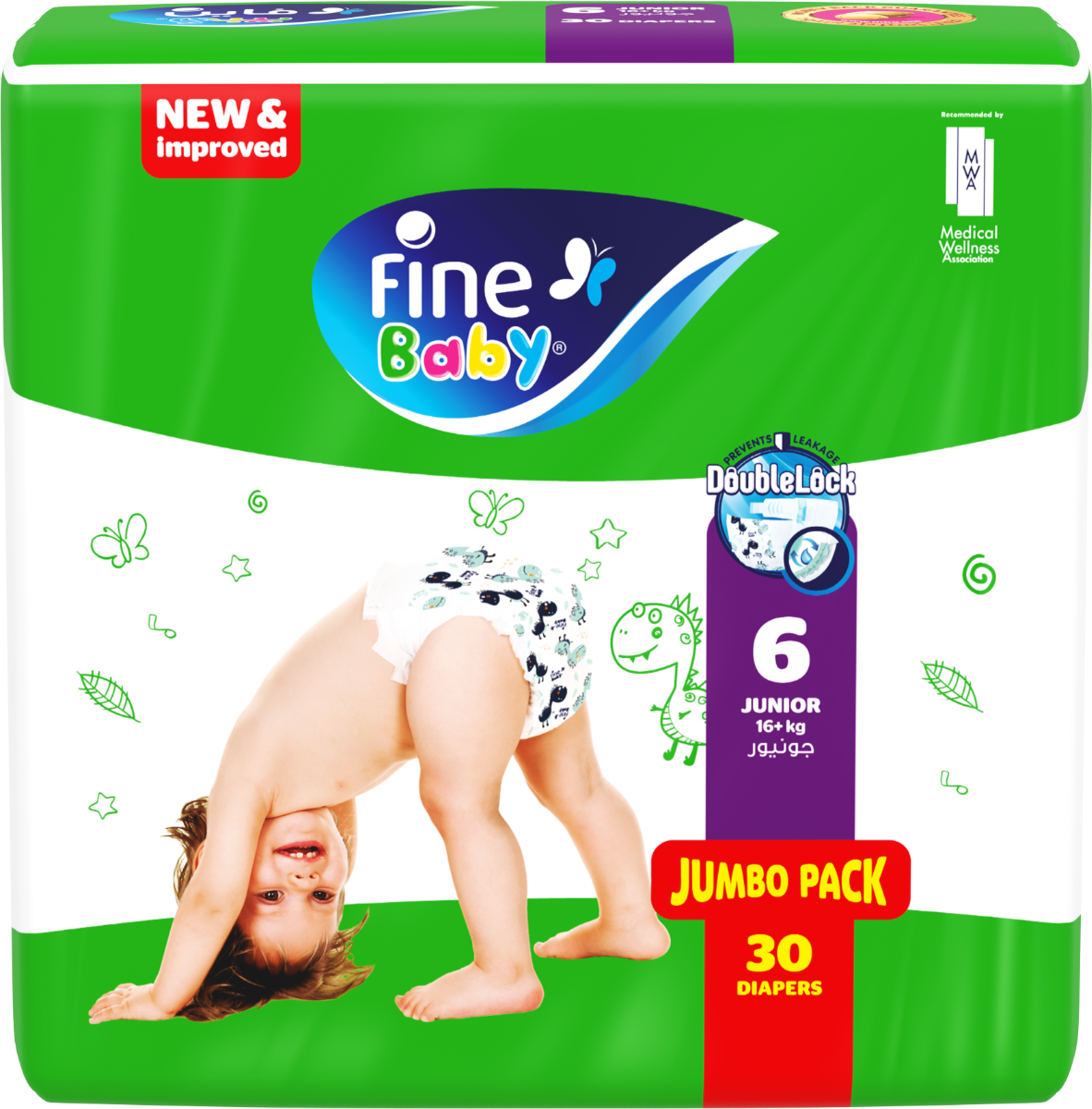 Fine Diaper.Jumbo Junior 6 16+ Kg  30S.