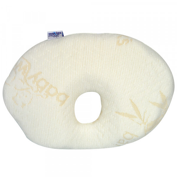 Baby Works Head Support With Bamboo Cover Removable  White