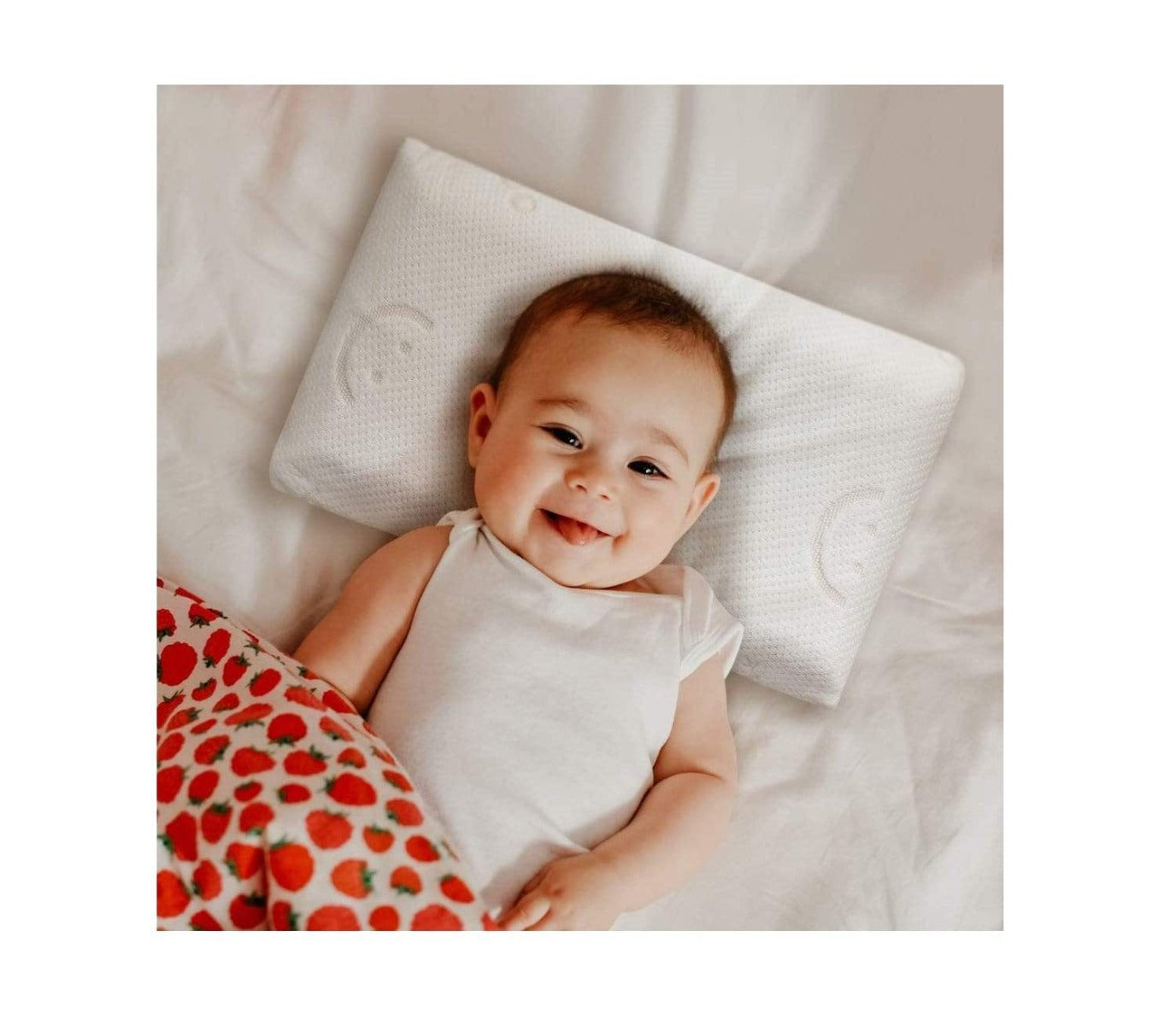 Baby Works Baby'S 1St Pillow With Bamboo Pillowcase Removable  White