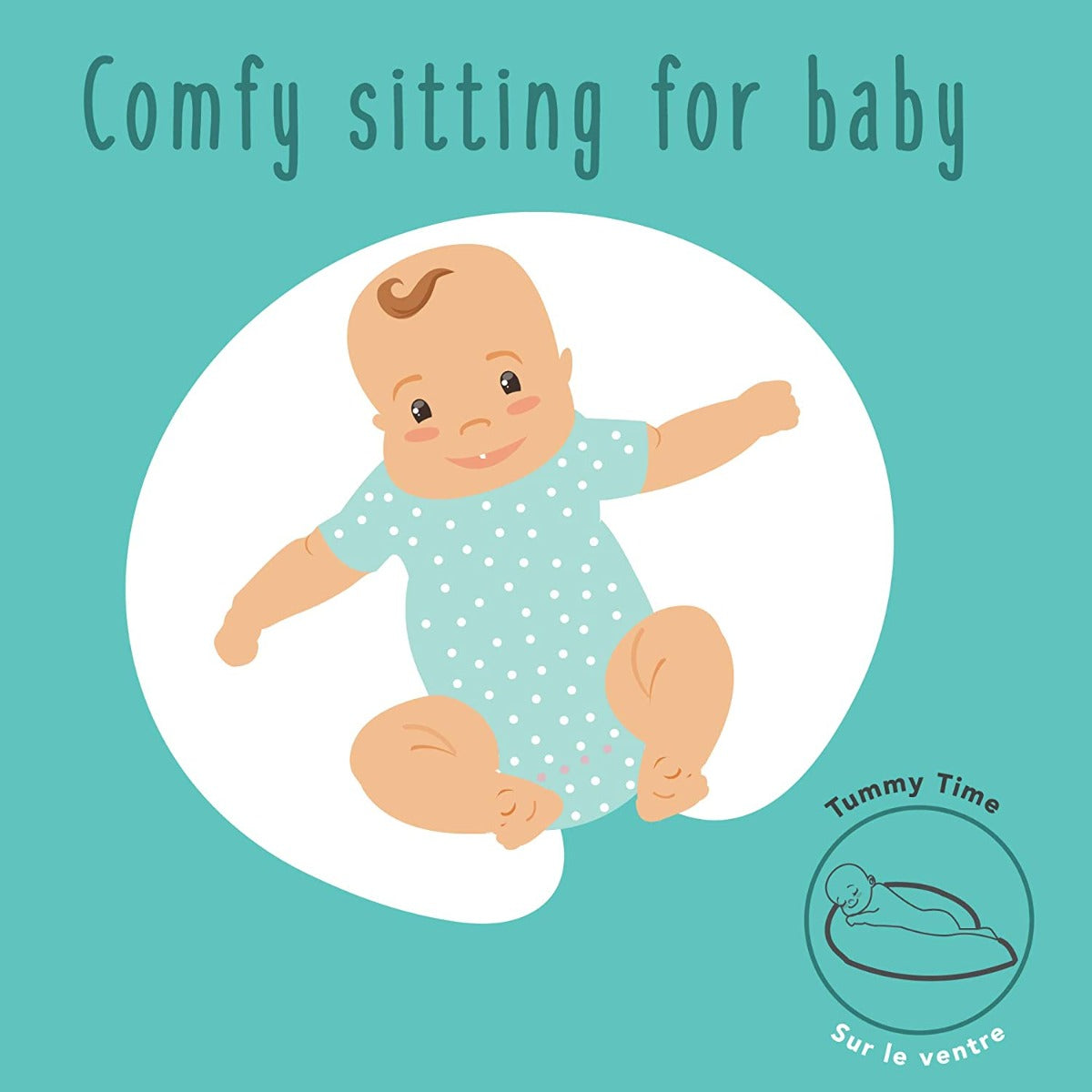 Baby Works Feeding Pillow With Memory Foam White