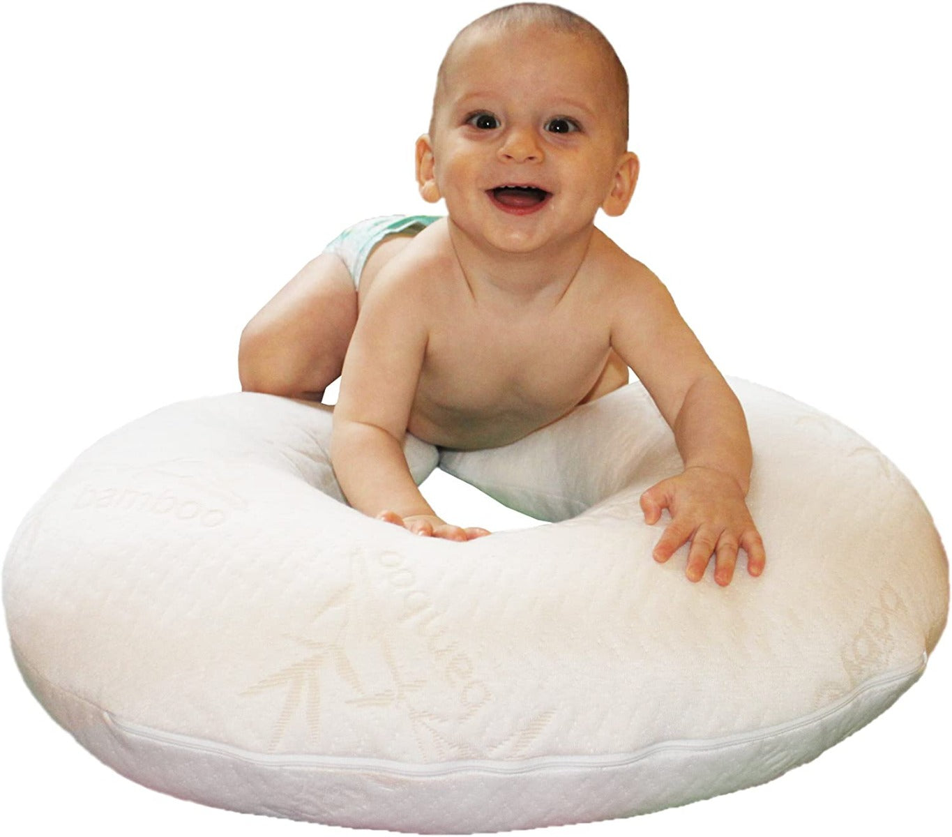 Baby Works Feeding Pillow With Memory Foam White