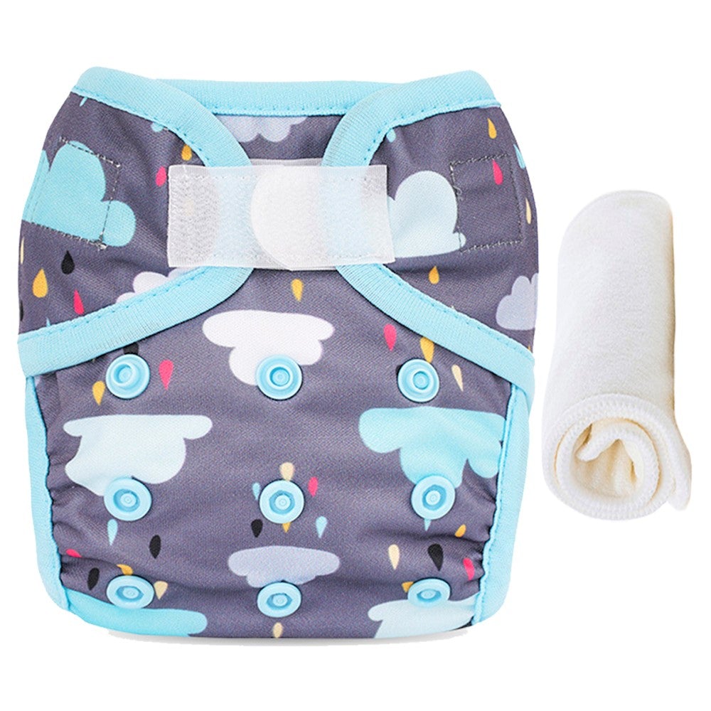 Little Story New Born Reusable Diaper With Insert Cloud