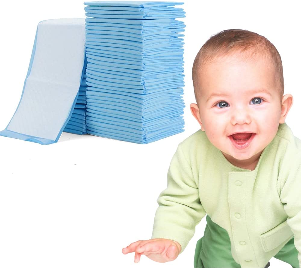 Little Story Disposable Diaper Changing Mats Pack Of 100Pcs Blue