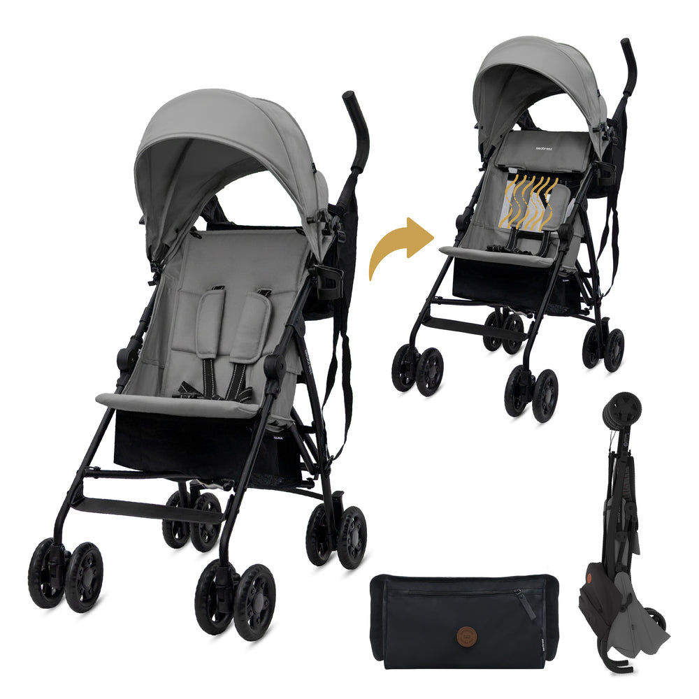 Neobreez CLIMA Lightweight Compact Umbrella Stroller Mid Grey