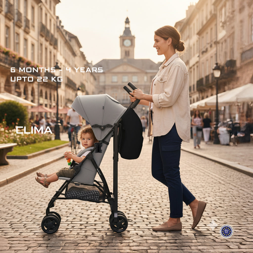 Neobreez CLIMA Lightweight Compact Umbrella Stroller Mid Grey