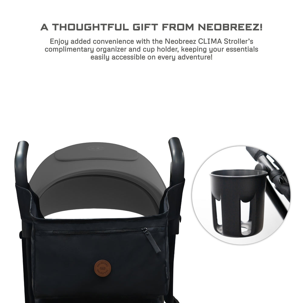 Neobreez CLIMA Lightweight Compact Umbrella Stroller Mid Grey