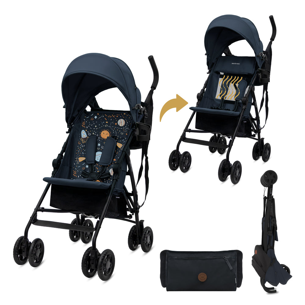 Neobreez CLIMA Lightweight Compact Umbrella Stroller Blue