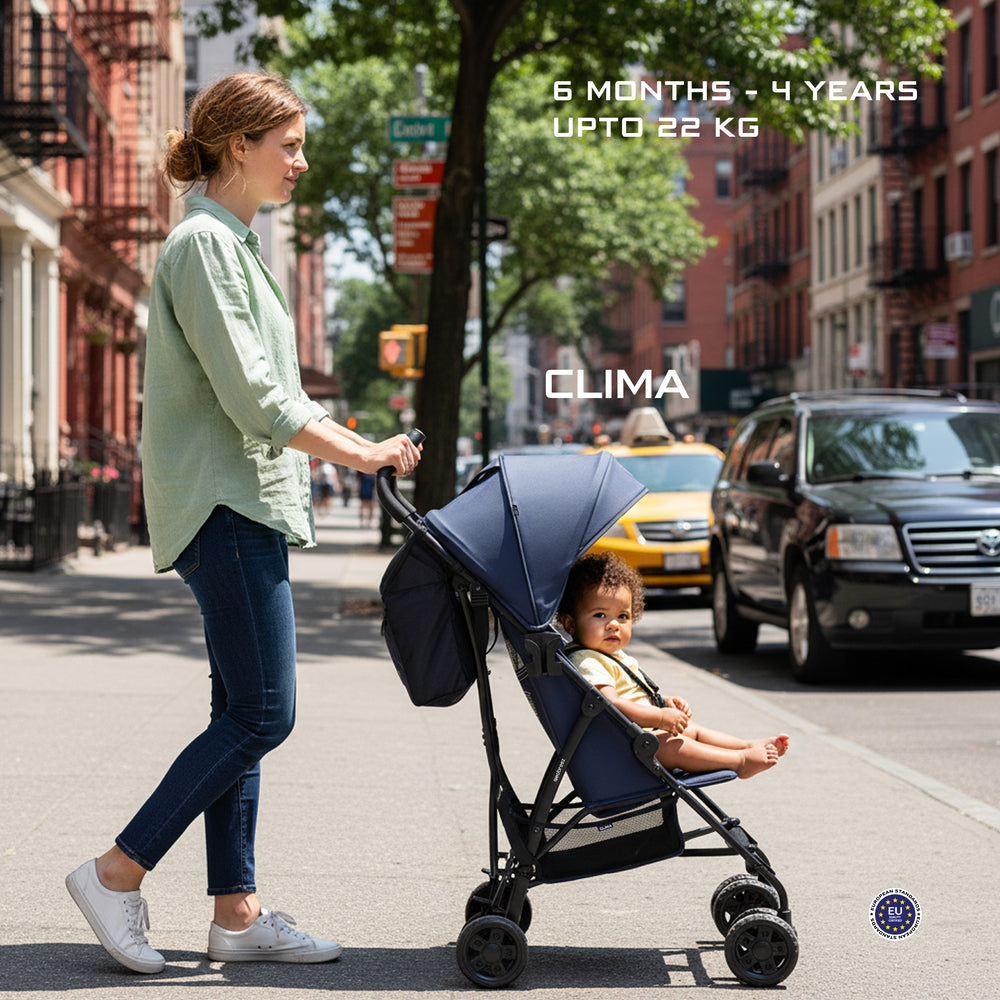 Neobreez CLIMA Lightweight Compact Umbrella Stroller Blue