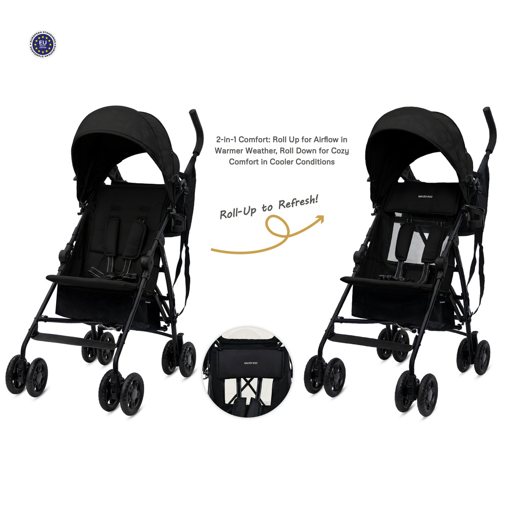 Neobreez CLIMA Lightweight Compact Umbrella Stroller Black