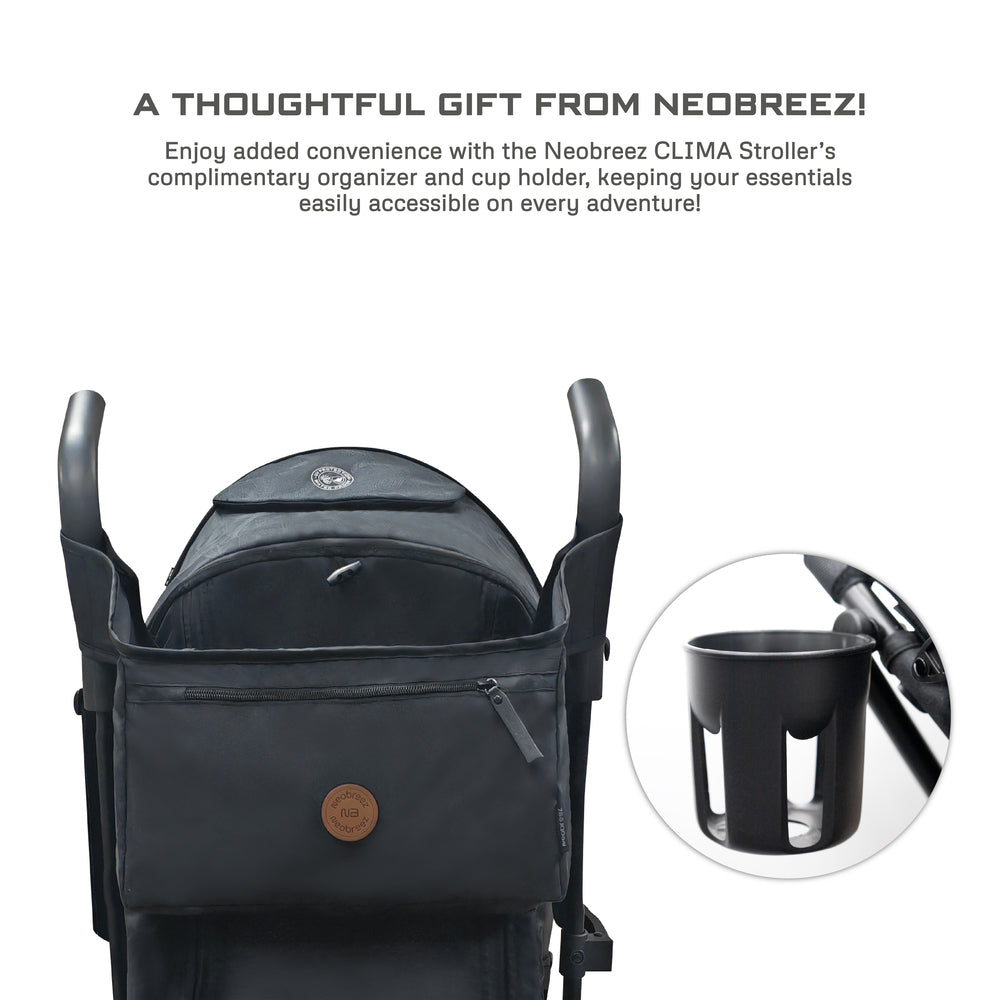 Neobreez CLIMA Lightweight Compact Umbrella Stroller Black