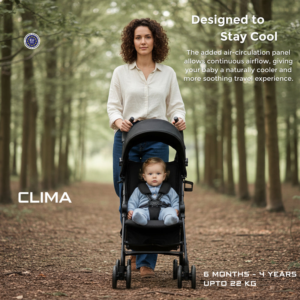 Neobreez CLIMA Lightweight Compact Umbrella Stroller Black