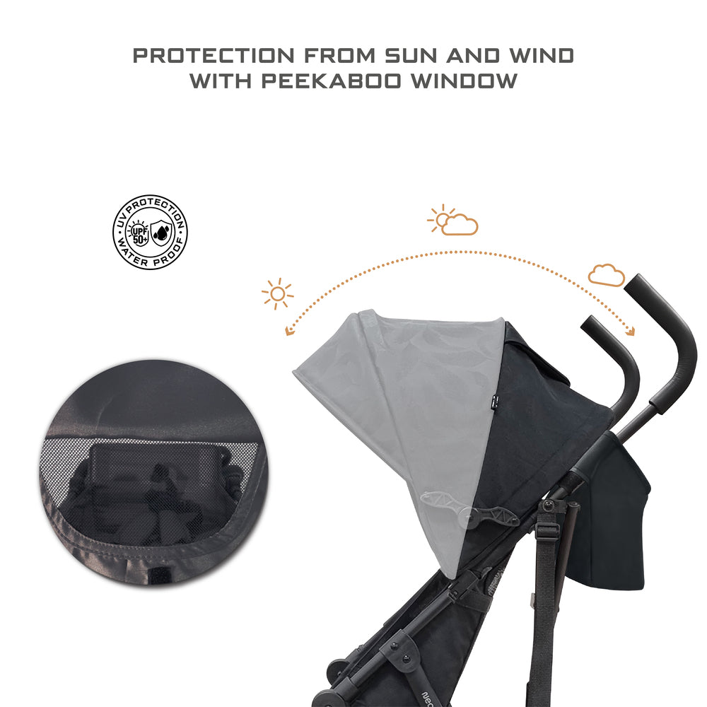 Neobreez CLIMA Lightweight Compact Umbrella Stroller Black