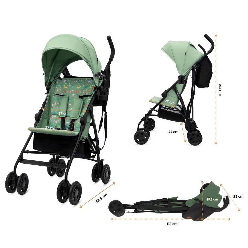 Neobreez CLIMA Lightweight Compact Umbrella Stroller Green