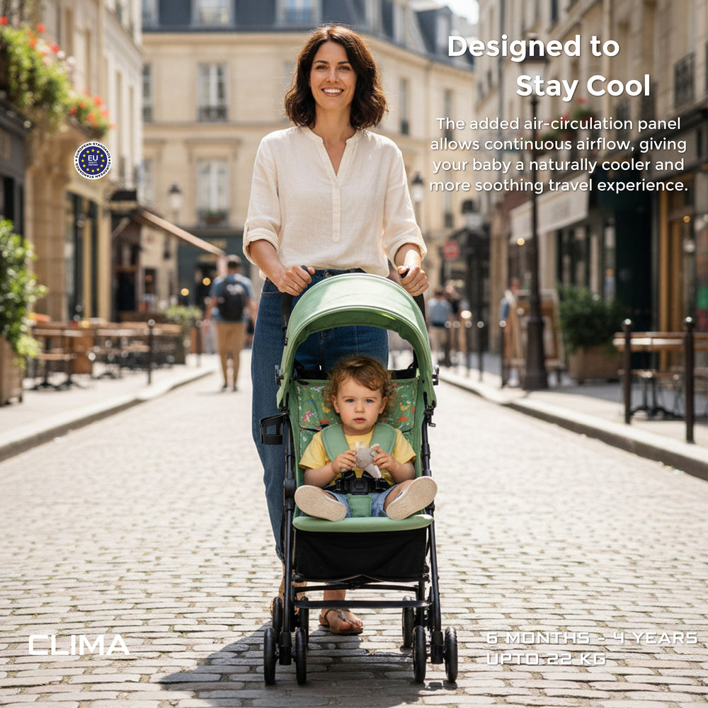 Neobreez CLIMA Lightweight Compact Umbrella Stroller Green