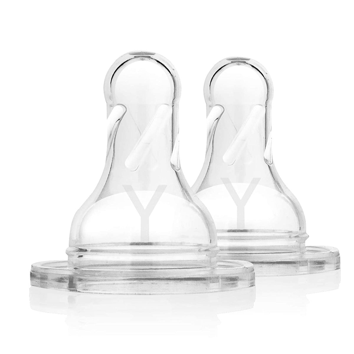Y-Cut Silicone Narrow Options+ Nipple, 2-Pack