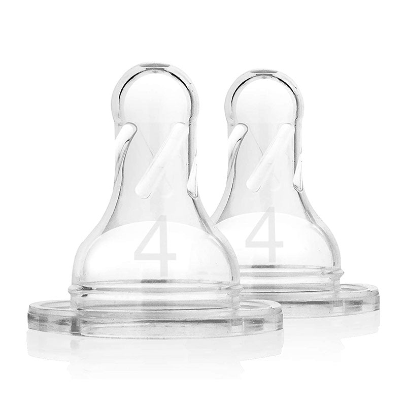 Dr.Browns Level 4 Silicone Narrow Nipple  2 Pack