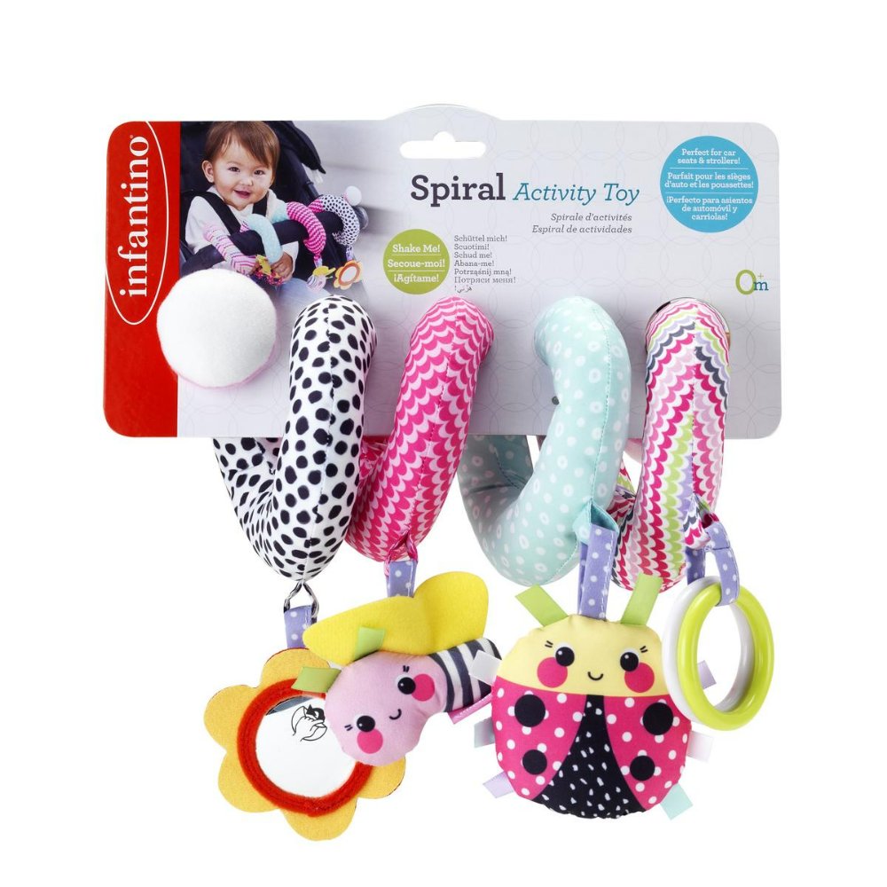 Infantino Spiral Activity Toy Pink