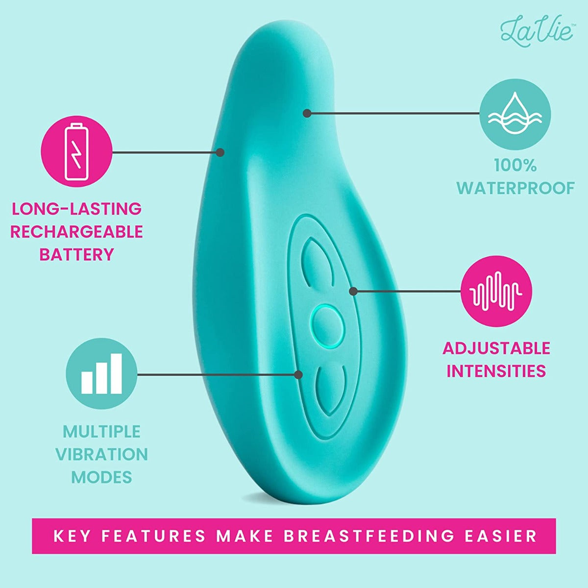 Lavie Lactation Massager Teal