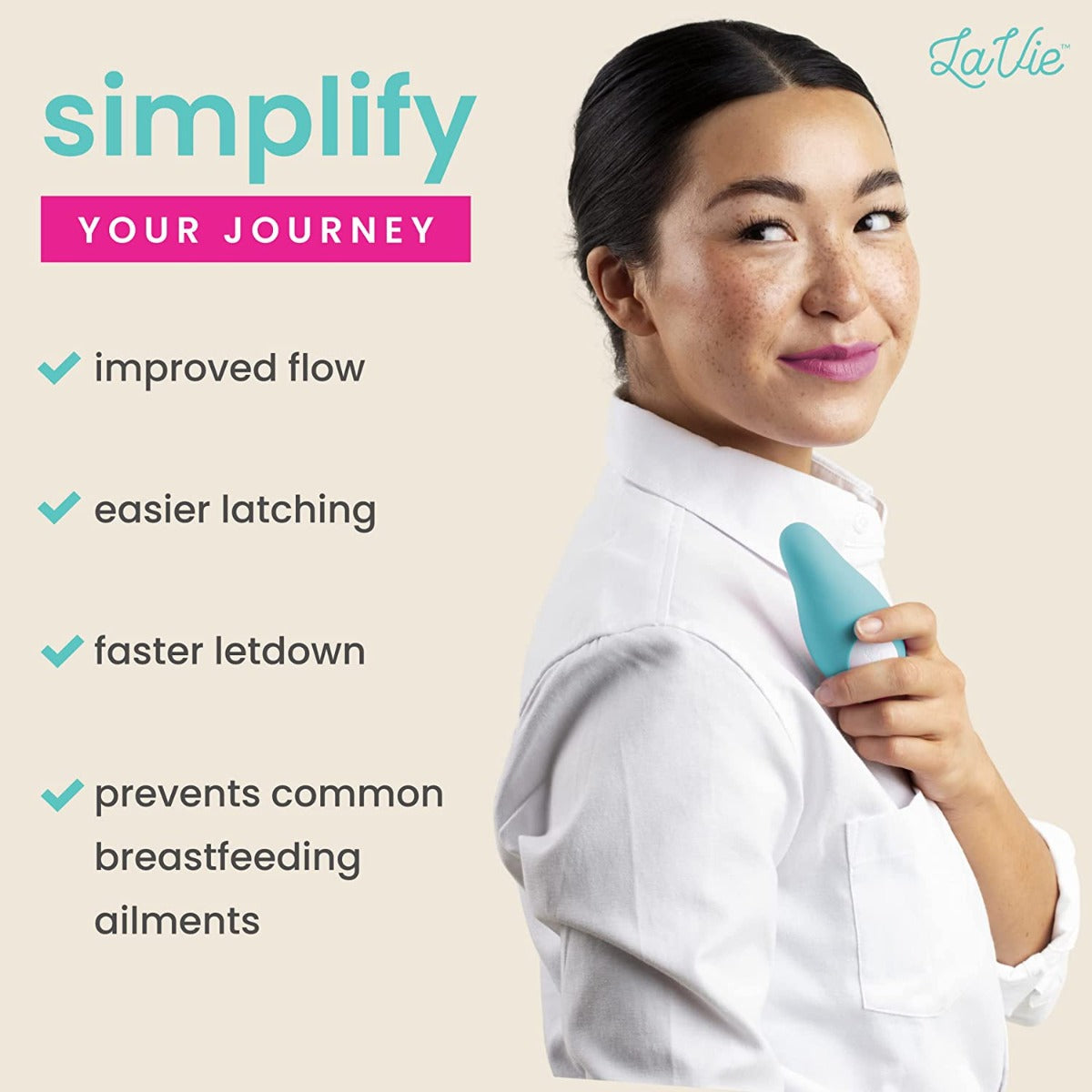Lavie Lactation Massager Teal