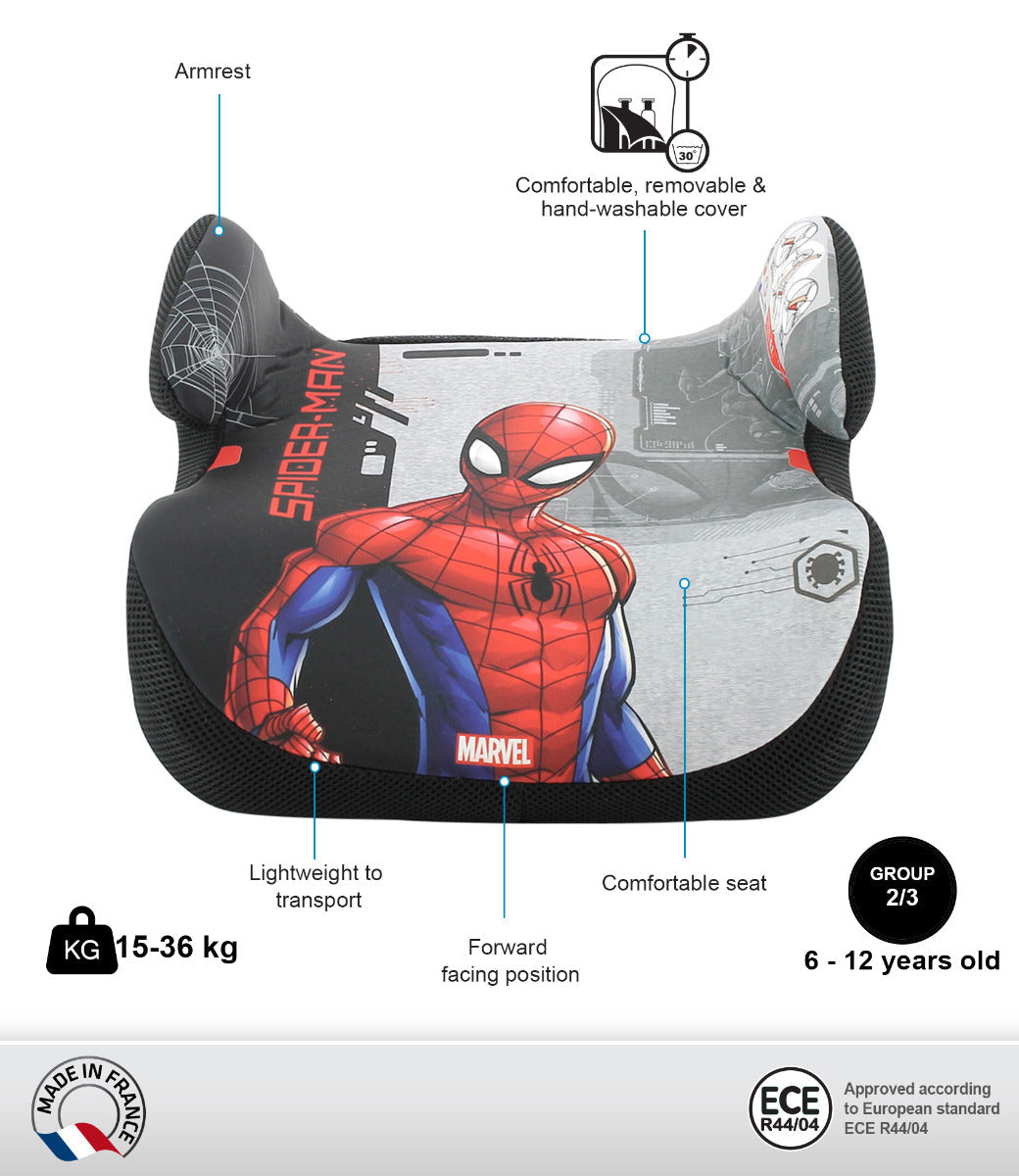 Nania Topo Kids Booster Car Seat Spiderman
