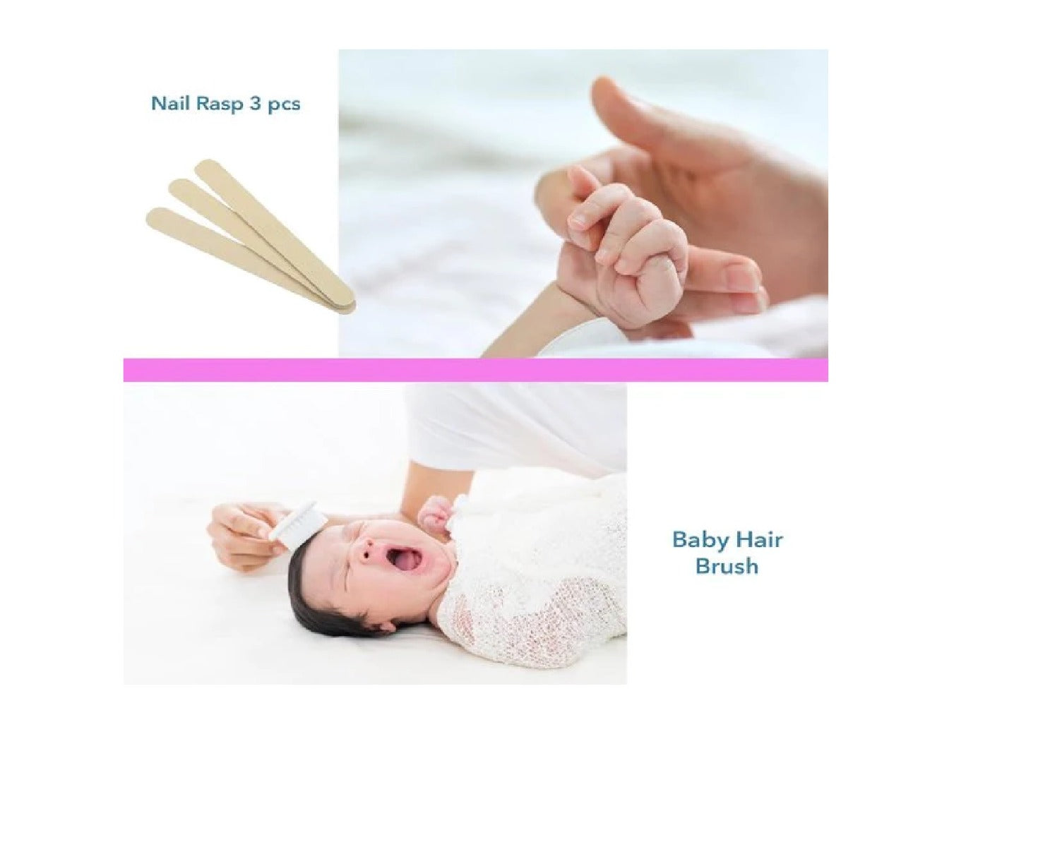 Babyjem Baby Grooming Set Pink 9 Pcs