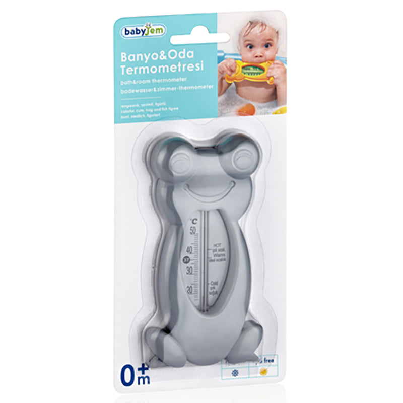 Babyjem Baby Bath & Room Thermometer Grey