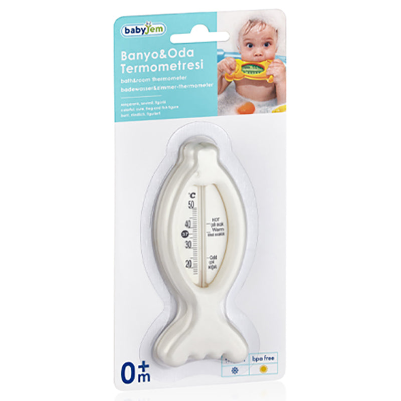 Babyjem Baby Bath & Room Thermometer White