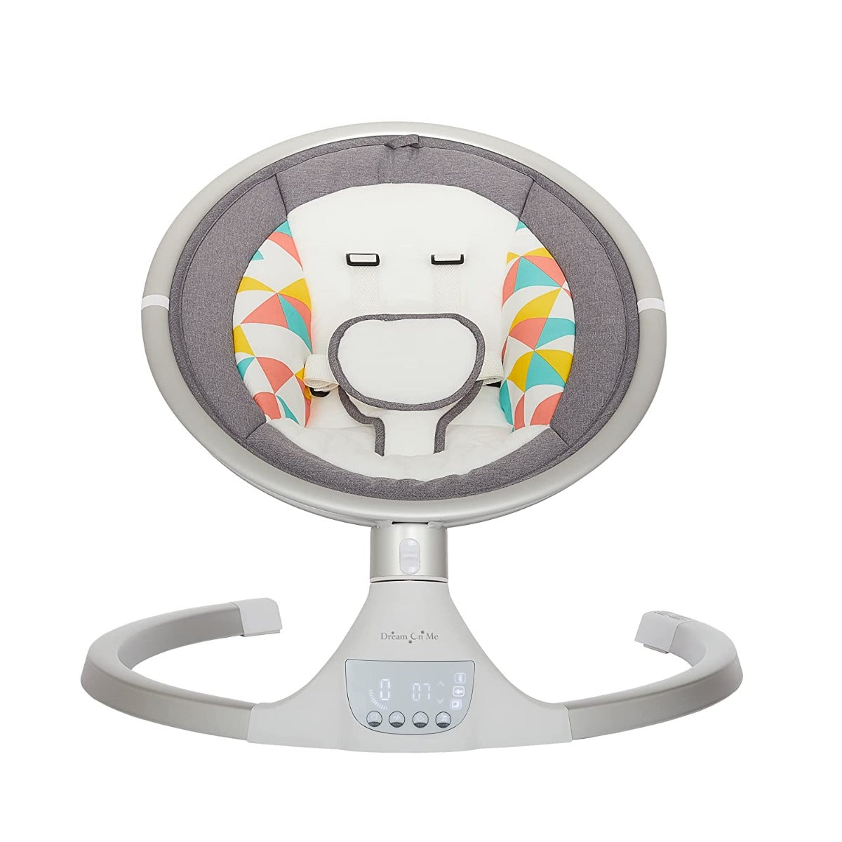 Dream On Me Zazu Cradling Swing Grey and Pink