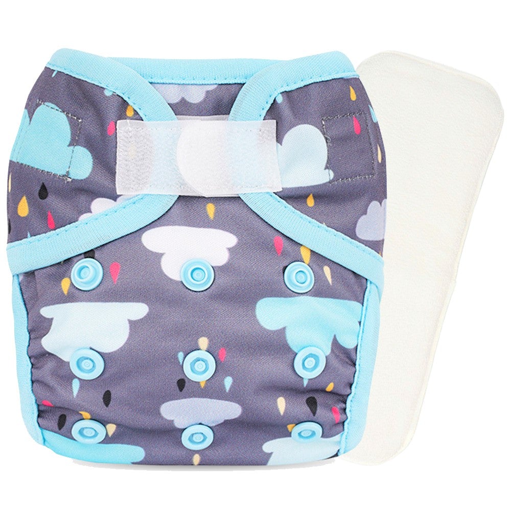 Little Story New Born Reusable Diaper With Insert Cloud