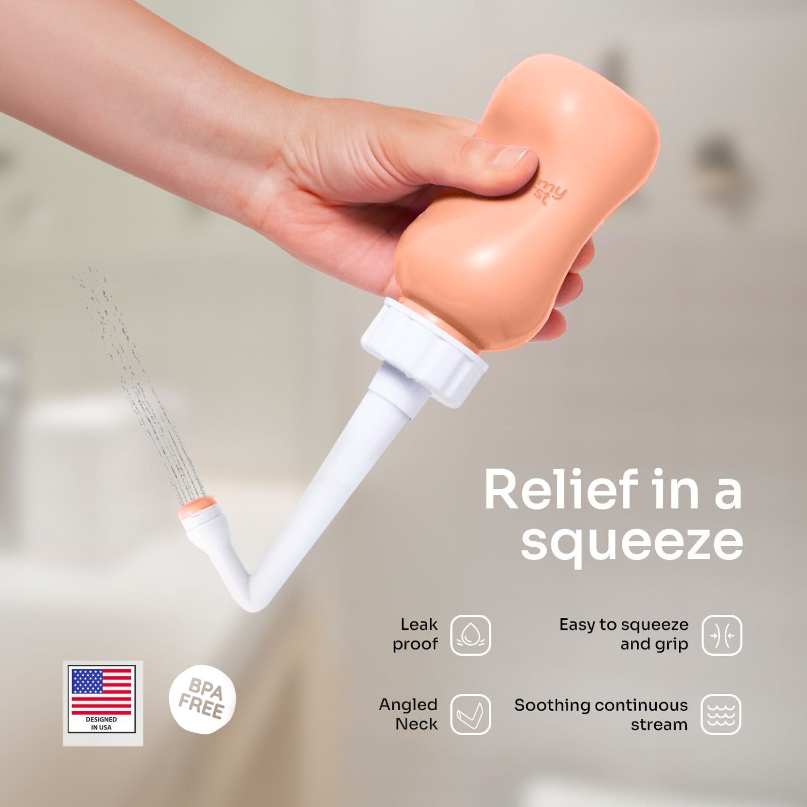 Mommy First Peri Bottle - Peach