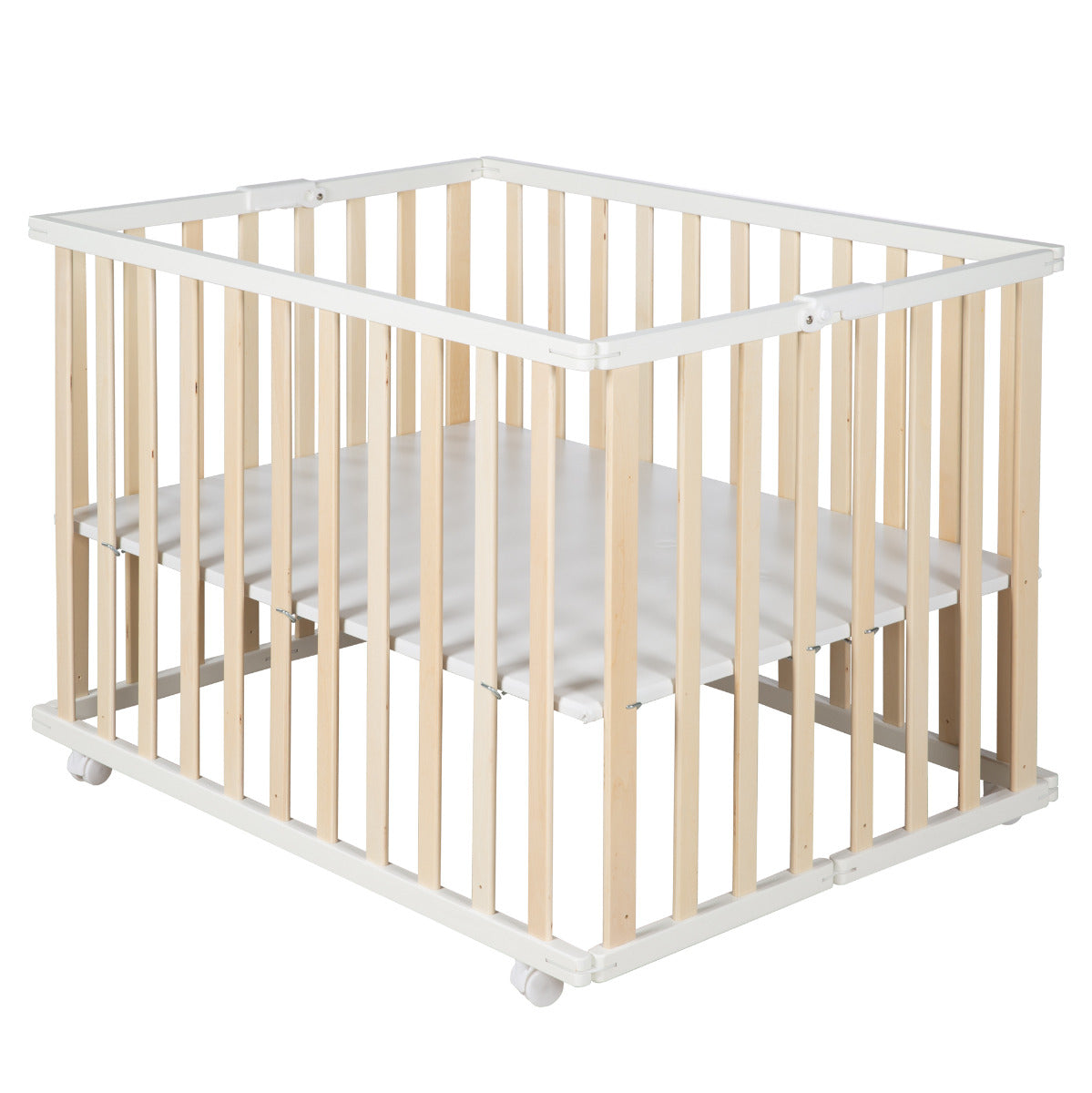 Roba Wooden Foldable Playpen Natural