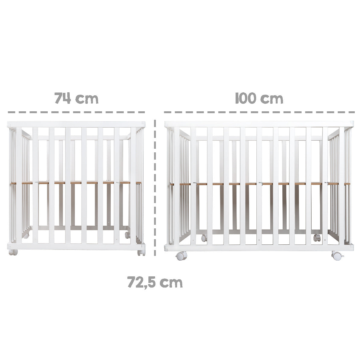 Roba Wooden Foldable Playpen Natural