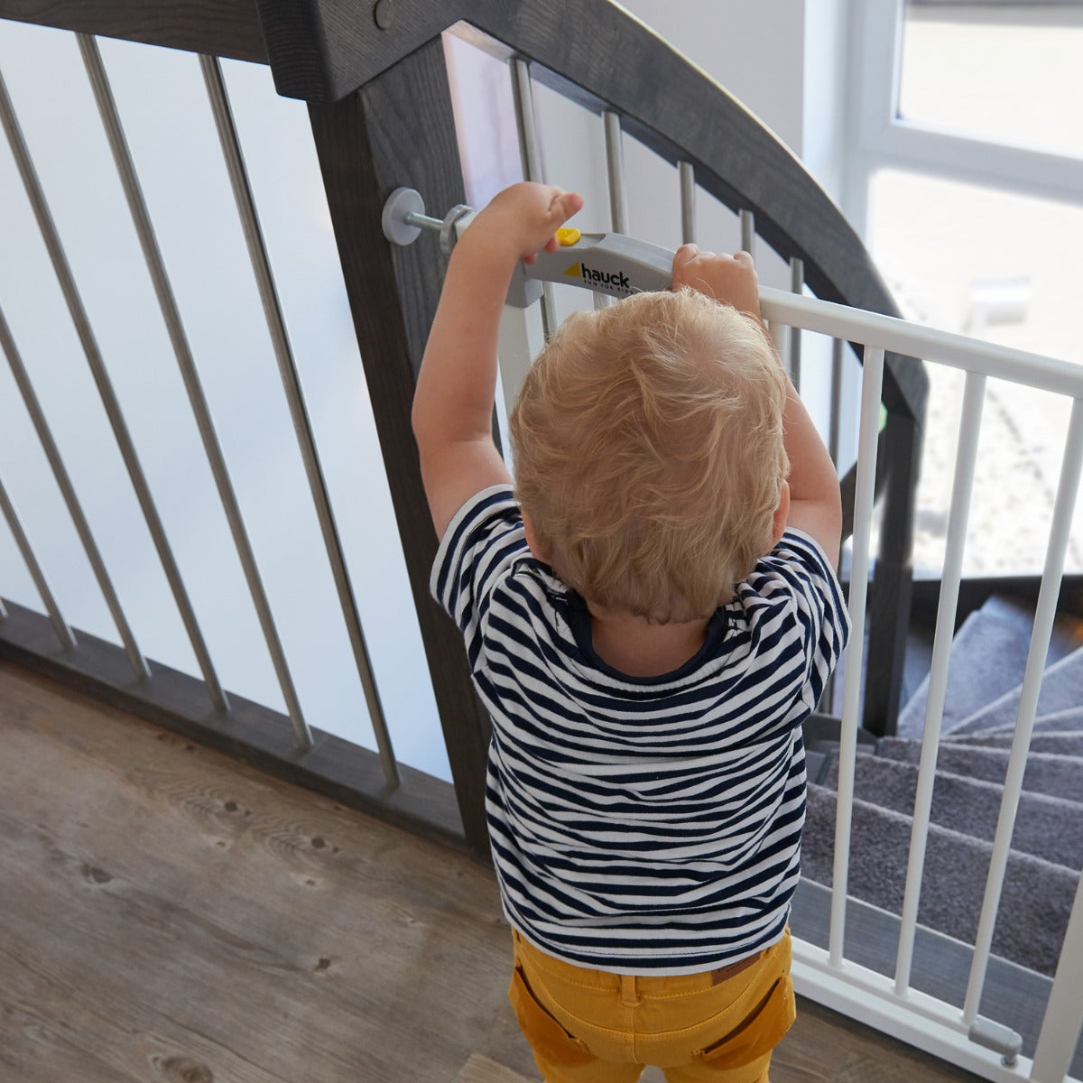 Hauck Open Stop Safety Gate (75- 80 Cm)+(21 Cm) Extension White