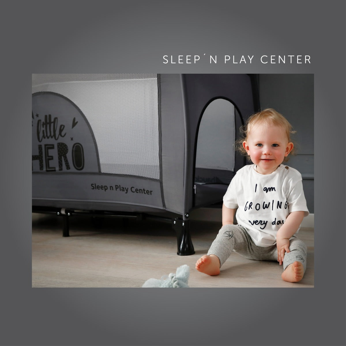 Hauck Sleep N Play Center Travel Cot Little Hero