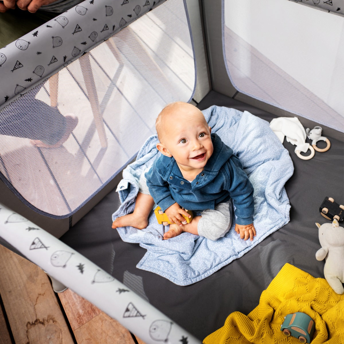 Hauck - Travel Cots Sleep N Play Sq  - Grey